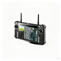 Handheld Ground Control Terminal, Portable UAV Ground Command Station with Integrated Screen & Joystick